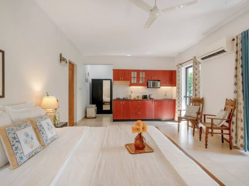 Mangroove Avisa,a Entire Studio Apartment | Pool | B/w Vagator-Morjim beach